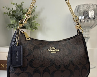 Coach Teri Shoulder Bag Brown