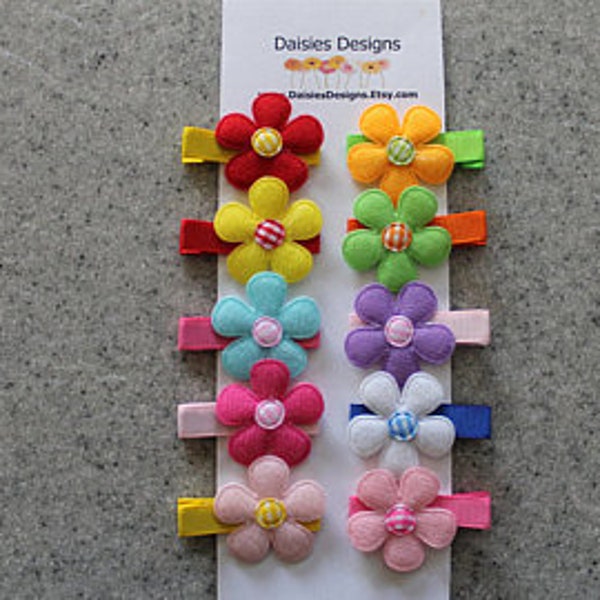 Infant Hair Clips Etsy