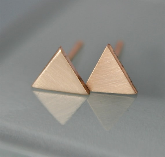 Piccolo Triangolo Stud Earrings In Sterling Silver, Cubic Zirconia - Foto 4