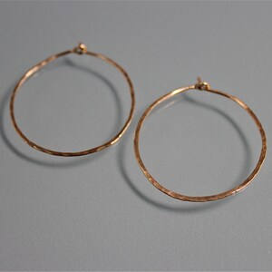 Medium 1 14k Gold Filled Hammered Texture Hoop Earrings - Etsy