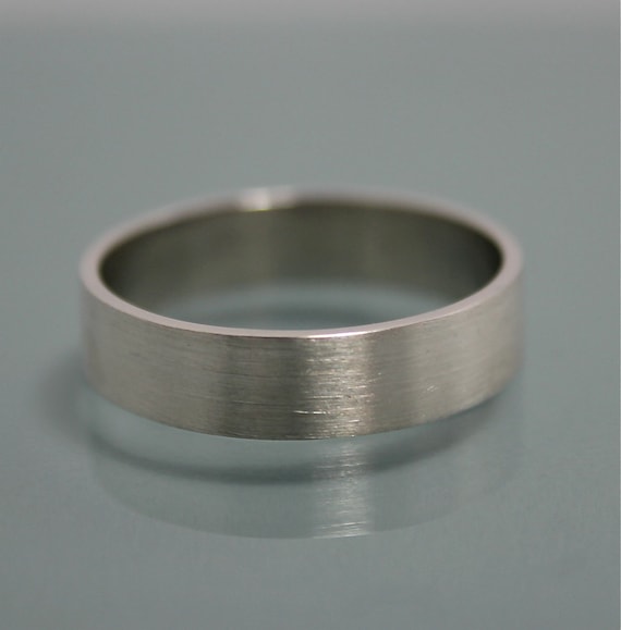 Buy Silver Ring Right Angles Brushed Satin Matte Recycled Sterling
