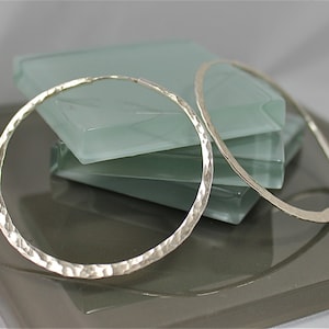 1.5” Silver Hoops Far Out Awesome Recycled Sterling Silver Mega Boho Hammered Hoop Earrings Sustainable Jewelry