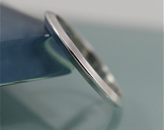 Silver Ring Knife Edge Triangle Profile Stacking Band Ring Recycled Eco-Friendly Sourced By Tinysparklestudio