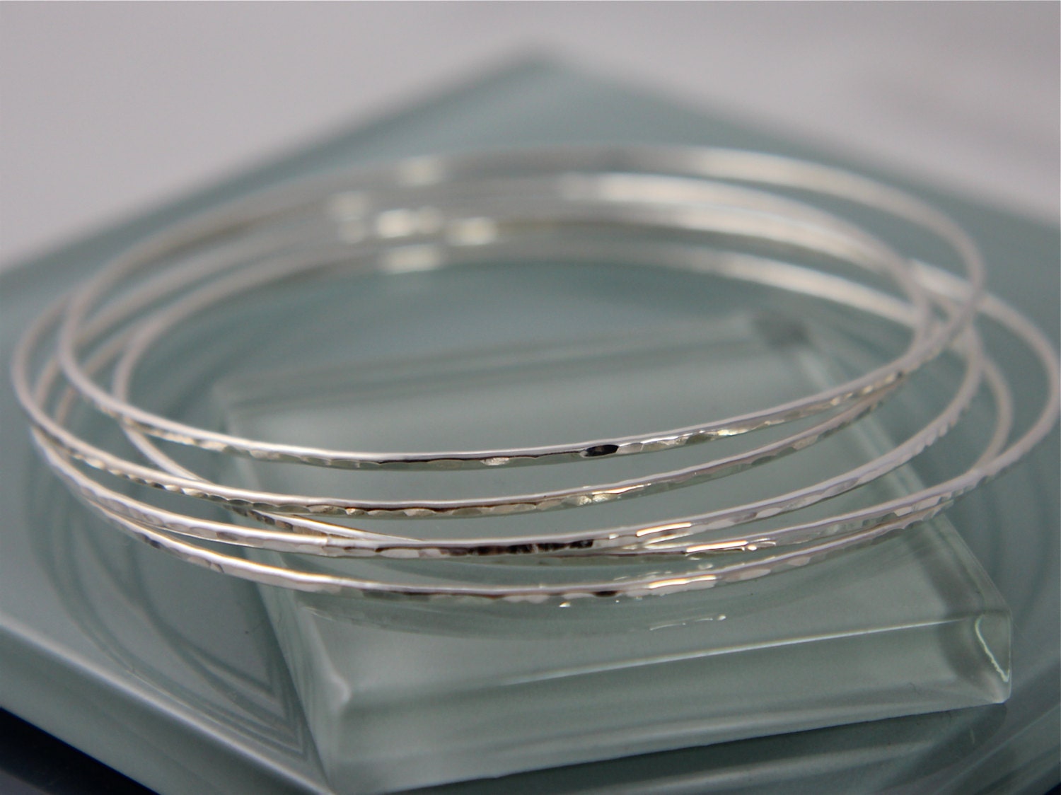 Silver Bangles Bracelets Sterling Sparkle Thin Bangle Set of Five 5 1.3mm Hammer Texture Shiny Stacking Bracelet Recycled Silver Silver Bangles Bracelets Sterling Sparkle Thin Bangle Set of Five 5 1.3mm Hammer Texture Shiny Stacking Bracelet Recycled Silver