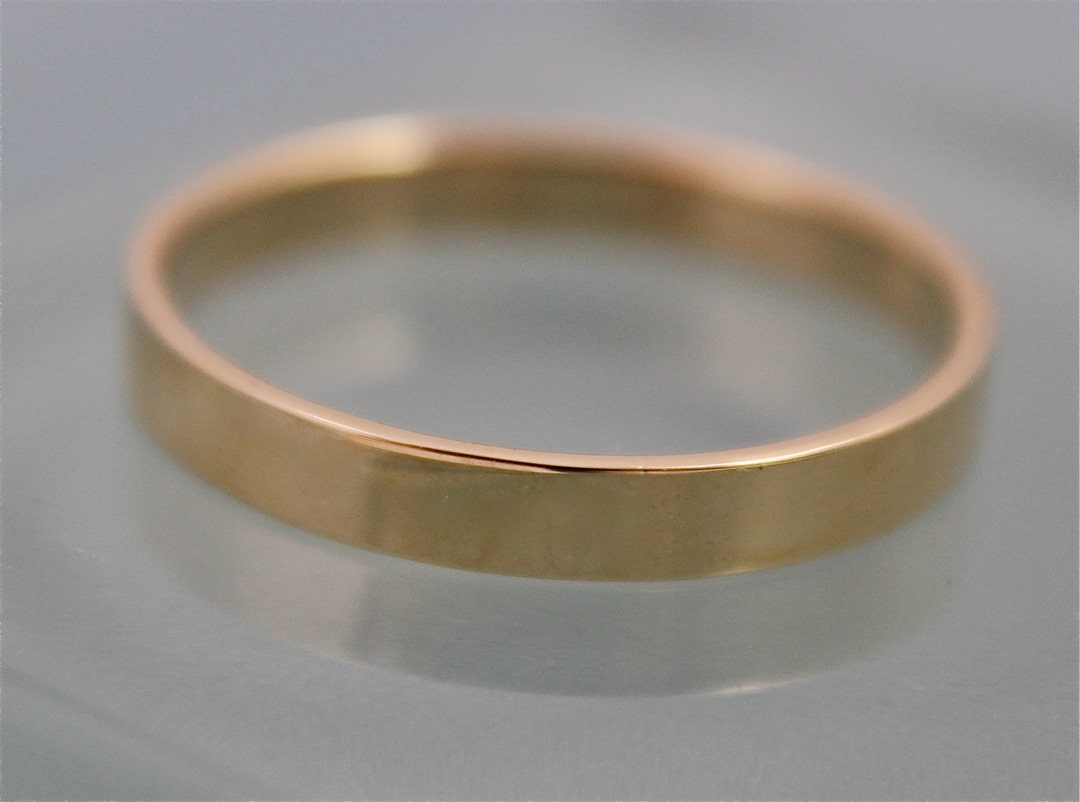 Sandy Babe a 18K solid yellow gold mini stacking ring 1mm - Catherine Marche Bespoke Fine Ethical Jewellery