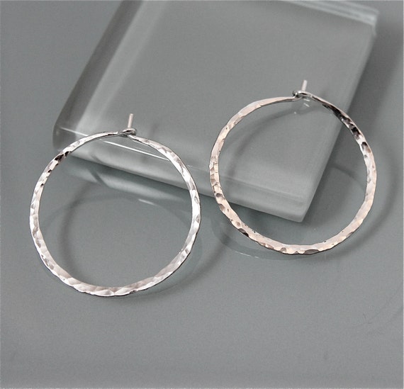 Etsy shop silver hoops