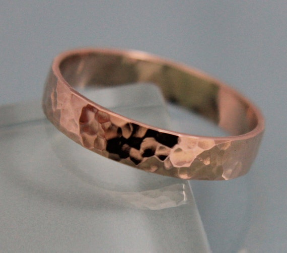 Hammered rose gold wedding band womens s shoes ross