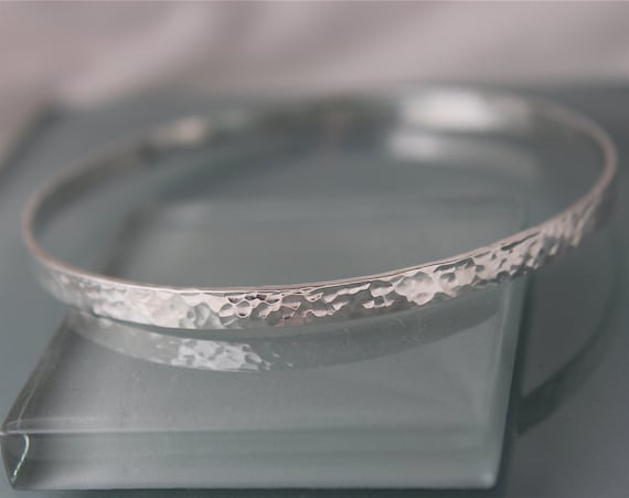 Flat silver hotsell bangle