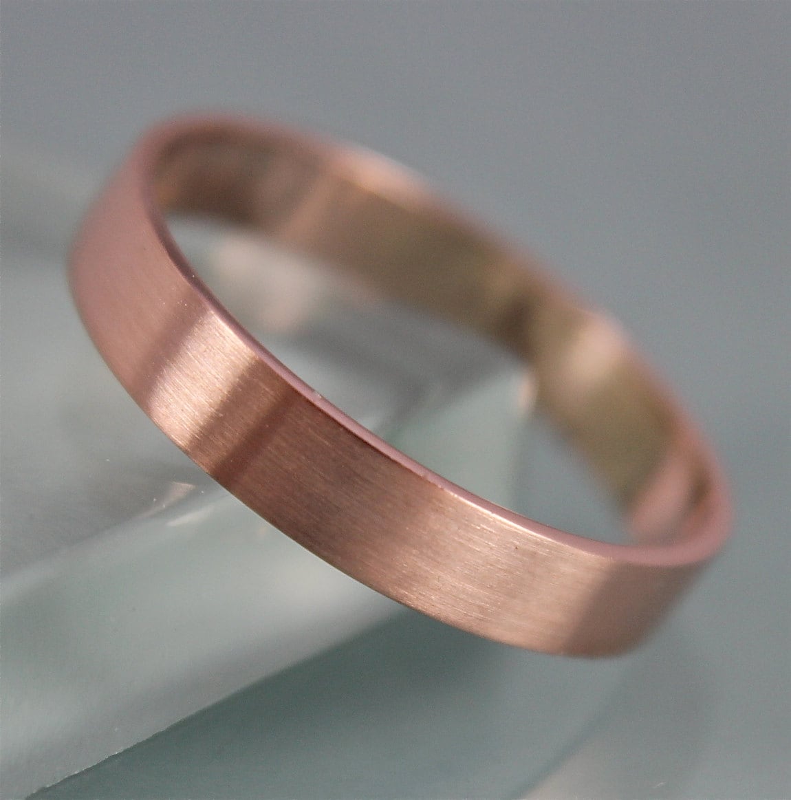 Brushed rose sale gold ring