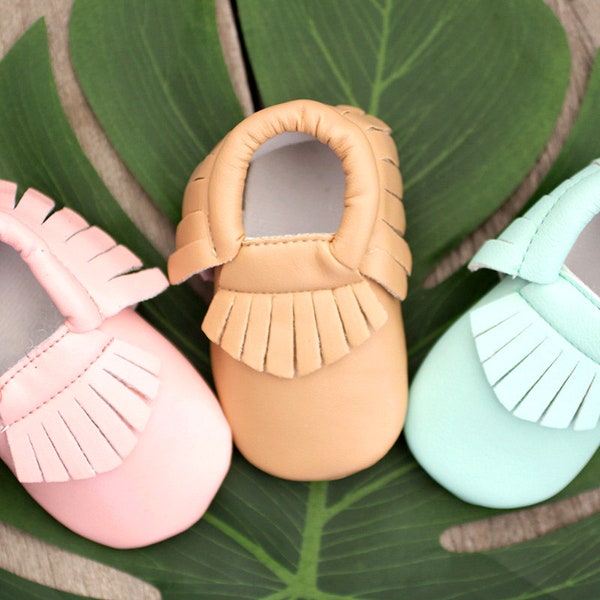 Vegan Leather Baby / Toddler Shoes, Mocassins