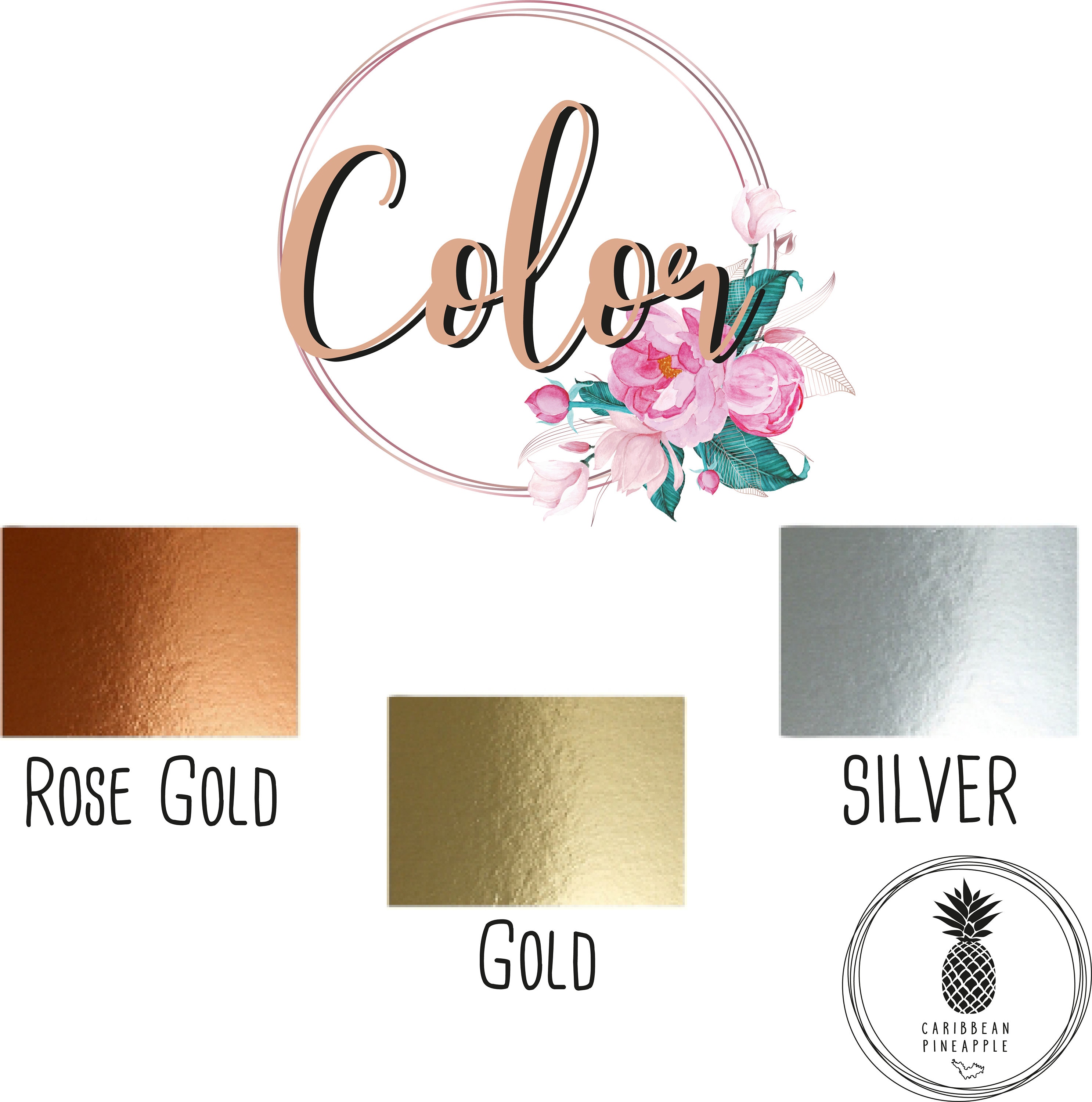 metallic cardstock - rose gold
