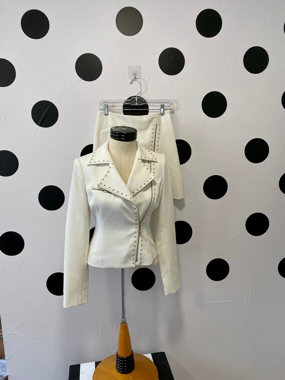 Vintage Cache White Studded Jacket