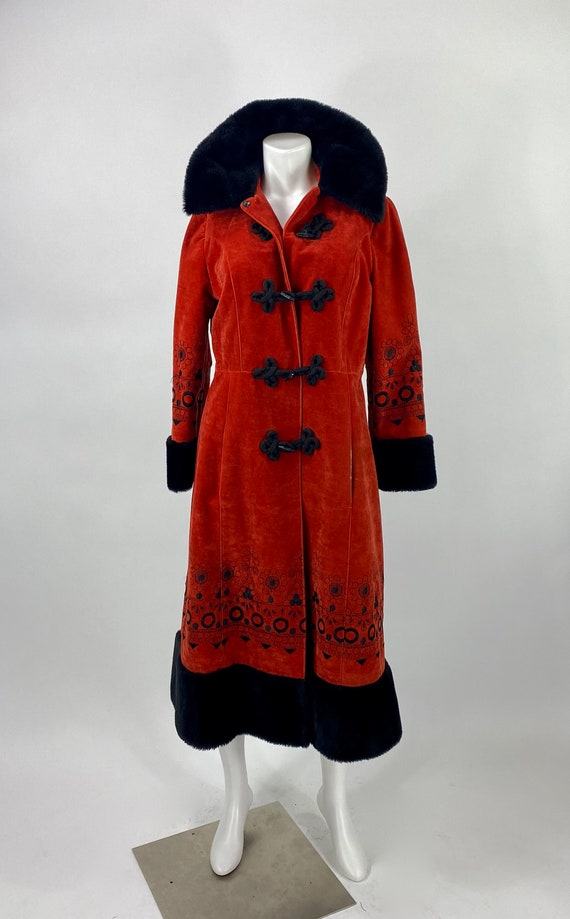 Vintage Russian embroidered princess style coat /