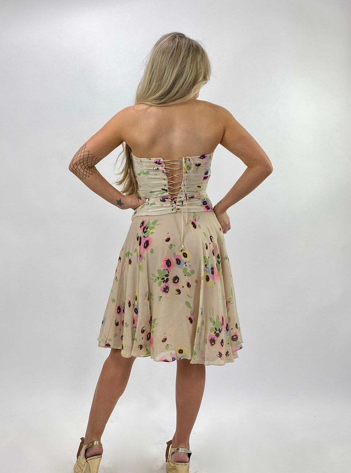Vintage Betsey Johnson Floral Pastel Skirt | Etsy