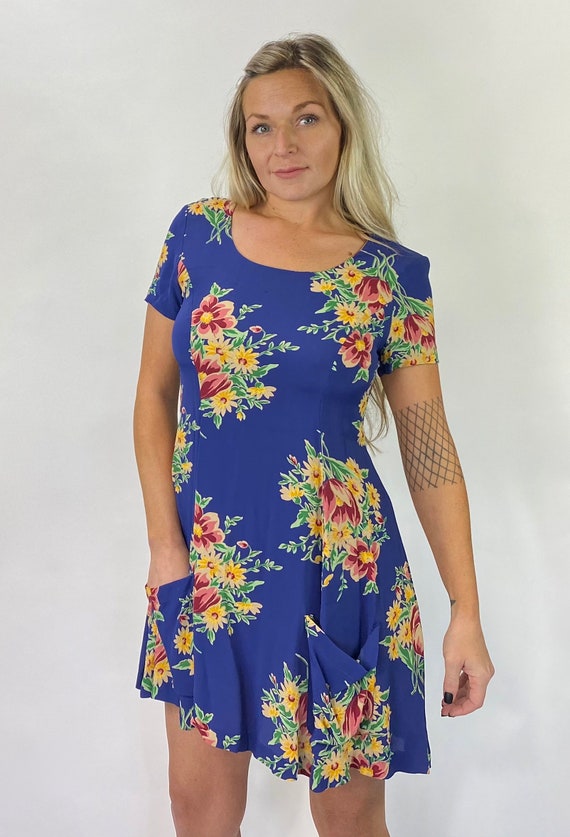 Vintage Betsey Johnson Skater Dress 90s Grunge Bab