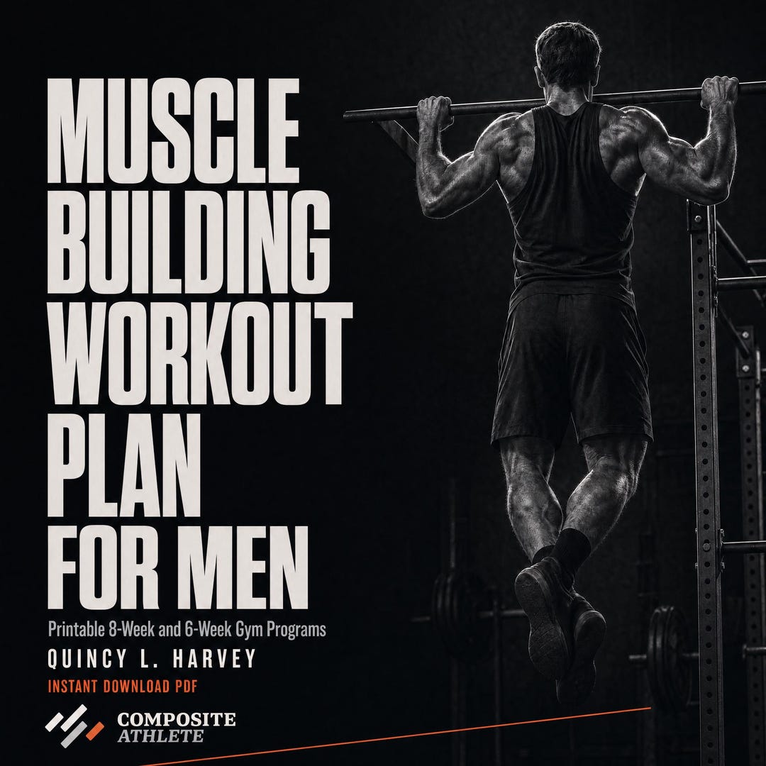 Workout Guide.pdf Muscle Building Workout Plan for Men Printable, 8-week and 6-week Gym ...