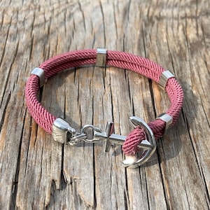 Waterproof anchor bracelet - New Haven - from Maris Sal Nautical - Marine-grade stainless steel