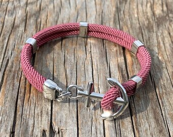 Waterproof anchor bracelet - New Haven - from Maris Sal Nautical - Marine-grade stainless steel