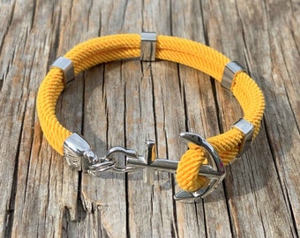 Waterproof anchor bracelet - New Haven - from Maris Sal Nautical - Marine-grade stainless steel