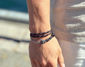 Waterproof anchor wrap bracelet - the original -  from Maris Sal Nautical - Marine-grade stainless steel