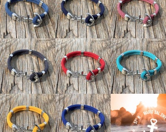 Waterproof anchor bracelet - New Haven - from Maris Sal Nautical - Marine-grade stainless steel