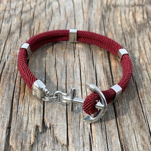 Waterproof anchor bracelet - New Haven - from Maris Sal Nautical - Marine-grade stainless steel