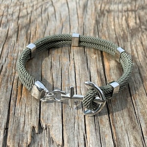 Waterproof anchor bracelet - New Haven - from Maris Sal Nautical - Marine-grade stainless steel