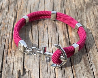 Waterproof anchor bracelet - New Haven - from Maris Sal Nautical - Marine-grade stainless steel