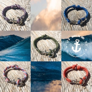 Waterproof anchor bracelet Key West from Maris Sal Nautical Marine-grade stainless steel image 4