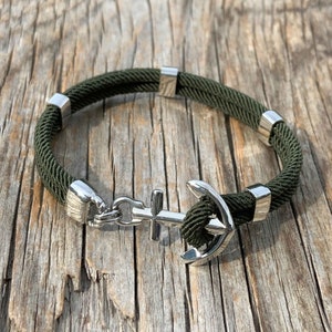 Waterproof anchor bracelet - New Haven - from Maris Sal Nautical - Marine-grade stainless steel
