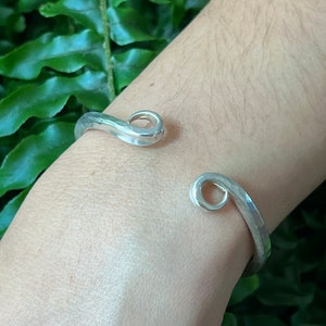 Hand Forged Sterling Silver Cuff Bracelet