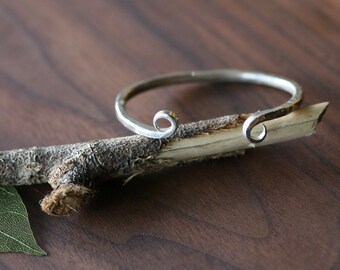 Hand Forged Sterling Silver Cuff Bracelet