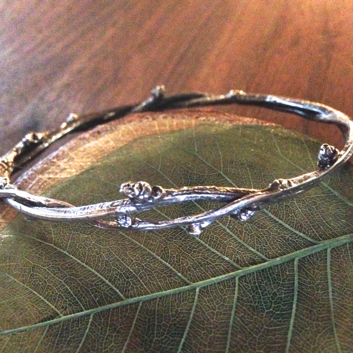 Sterling Silver Bittersweet Vine Bracelet Twig bracelet 33 Etsy