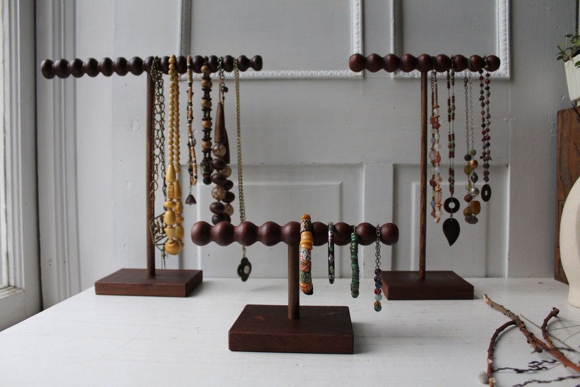 ONE Rustic Jewelry Display Stand Necklace OR Bracelet Holder Etsy