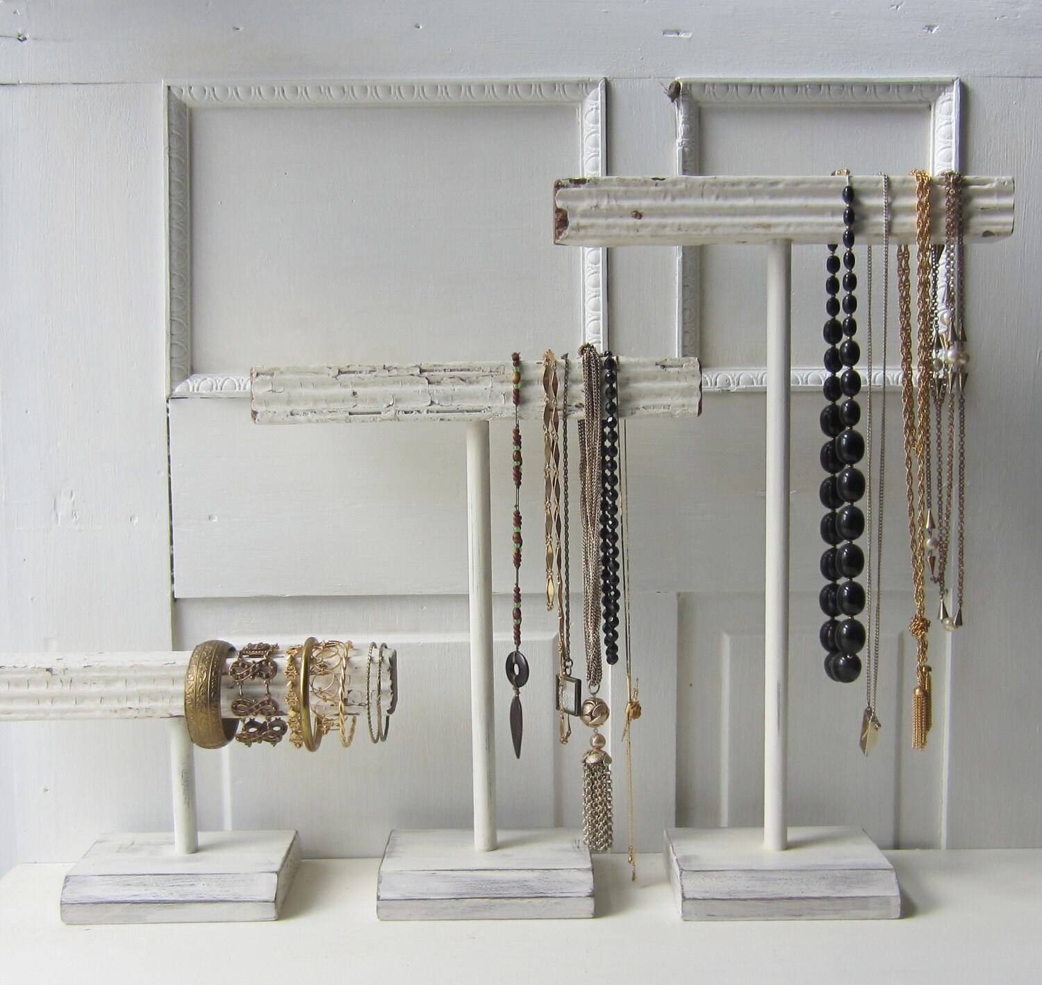 ONE Shabby Chic Chippy Square T-Bar - Tall Necklace / Necklace / Brac…