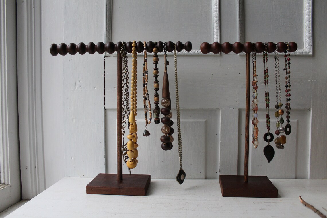 ONE Rustic Jewelry Display Stand Necklace OR Bracelet Holder Etsy