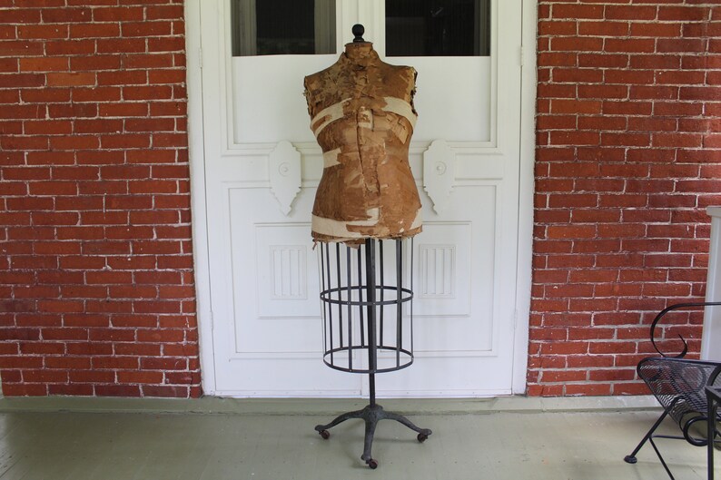 Antique Acme Dress Form With Cage 1921 Layered Paper & Etsy