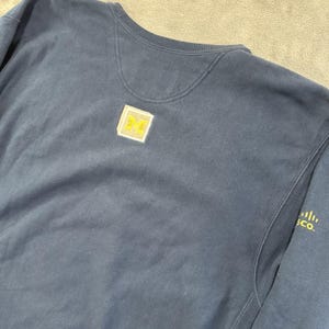 Sweat-shirt vintage Champion pour homme XL, tissage inversé, Michigan Wolverines, bleu marine
