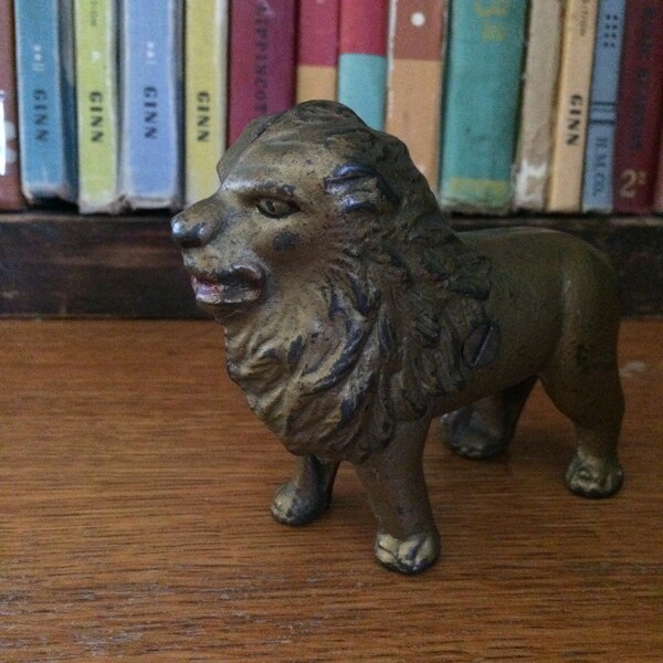 Early 20th Century Cast Iron Still Bank - Lion