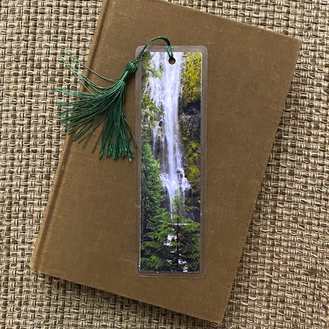 Waterfall Handmade Original Photography Bookmark, Laminated With Tassel ...