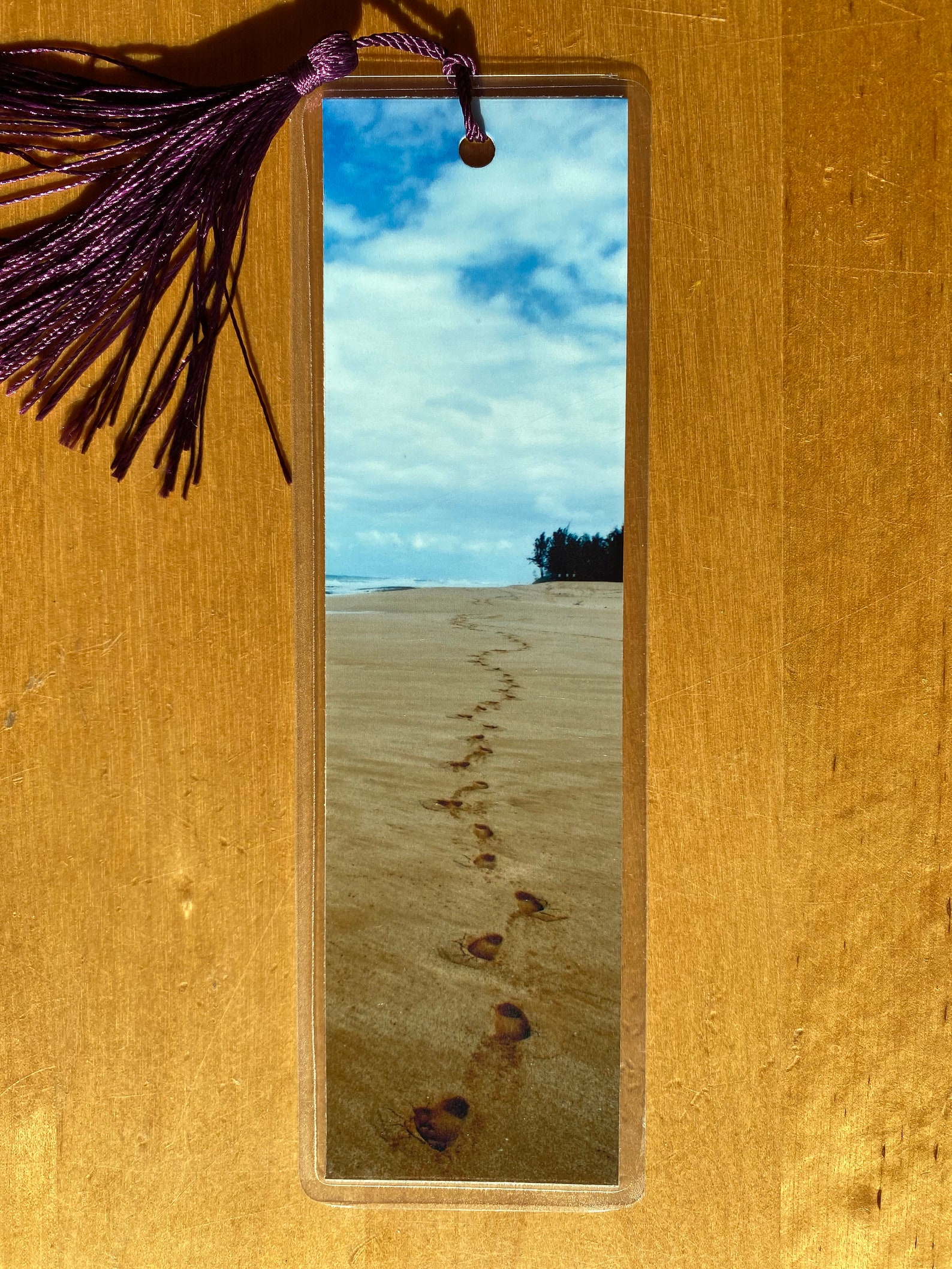 Footprints in the Sand Photo Bookmark Hawai'i Etsy
