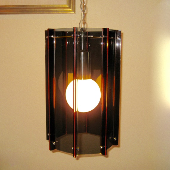 Mid Century Modern Acrylic Plexiglass Hanging Swag Etsy