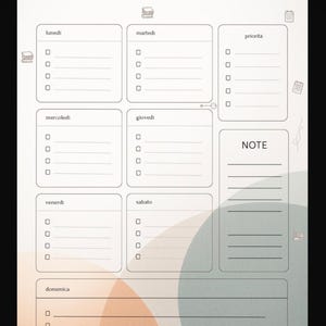 Agenda for iPad, weekly planner. PDF. Weekly planner, planner for tablet.  Digital planner