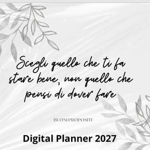 Agenda digitale 2027, Planner Digitale ipertestuale, Planner mensile GoodNotes, Calendario digitale per iPad e Android, Planner italiano PDF