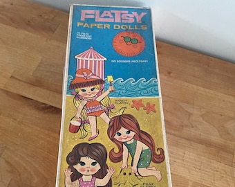 1969 Flatsy Paper Dolls and Additional Vintage Paper Dolls/Vintage Paper Dolls