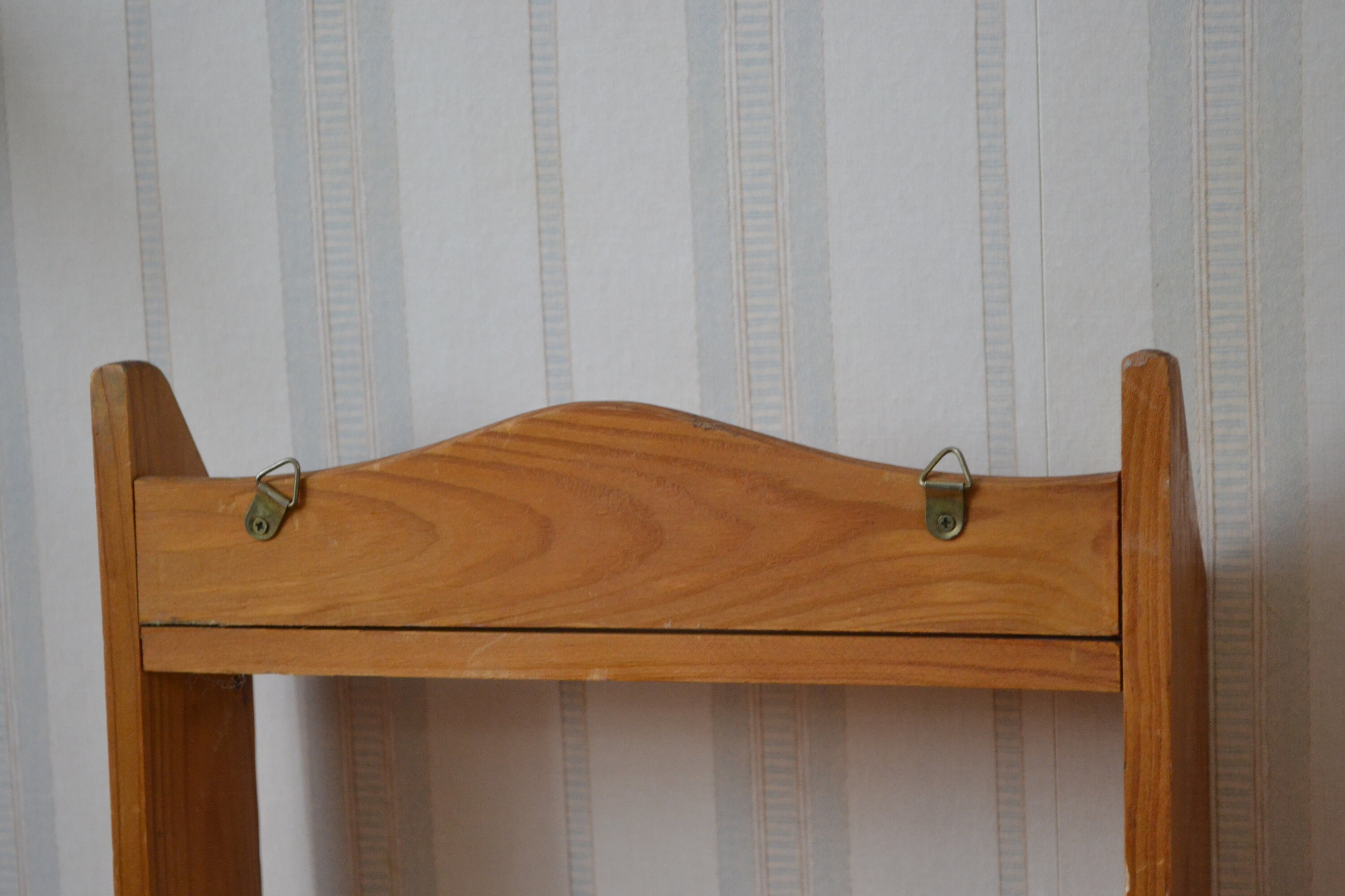 Oak Shadow Box/solid Oak Knick Knack Shelf/vintage Wood Curio Etsy