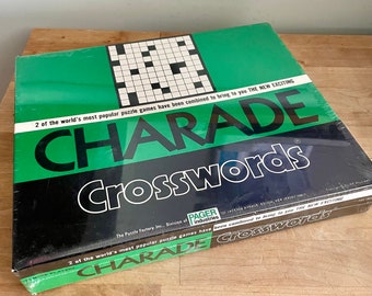 RARE Vintage NOS 1973 Charade Crosswords Game from The Puzzle Factory