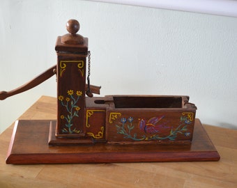 MCM Vintage Handmade Hand Painted Liquor Dispenser/OOAK Liquor Dispenser