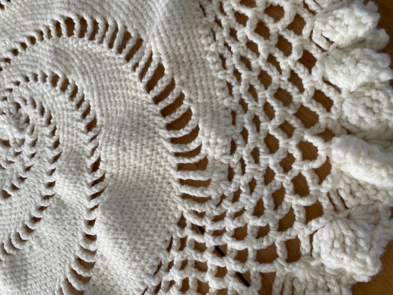 Handmade OOAK Knitted Shawl - image 3