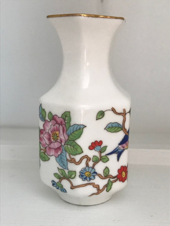 Vintage Aynsley Pembroke Miniature Violet Vase Etsy